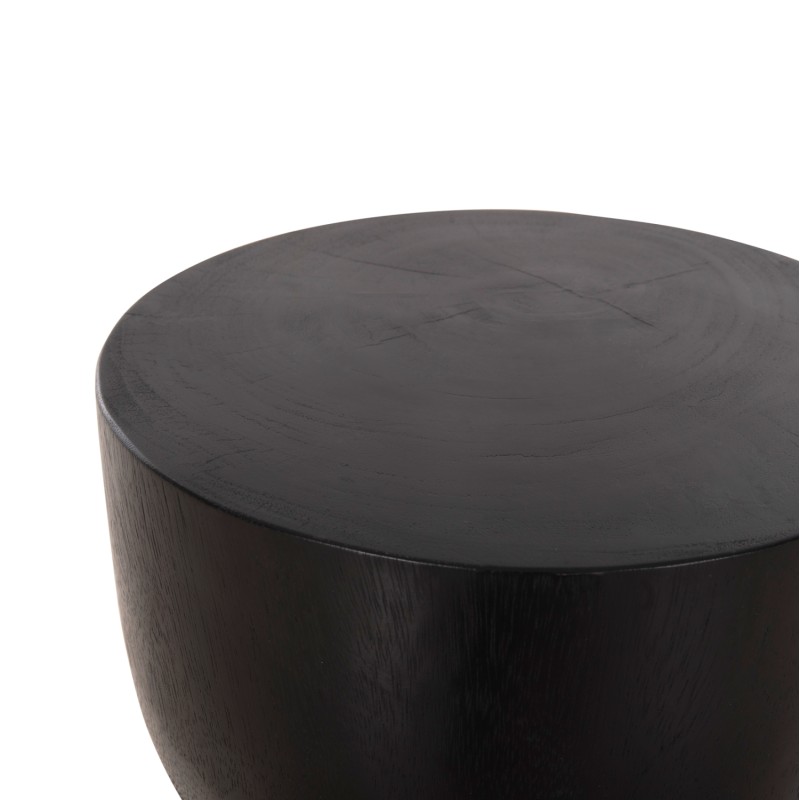 ROUND STOOL MAMBA FK9901.02 SOLID SUAR WOOD IN BLACK COLOR Φ30x45H cm. ROUND STOOL MAMBA FK9901.02 SOLID SUAR WOOD IN BLACK COLOR Φ30x45H cm.
