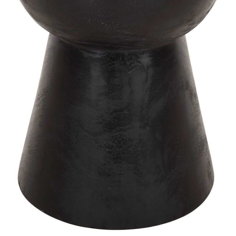ROUND STOOL MAMBA FK9901.02 SOLID SUAR WOOD IN BLACK COLOR Φ30x45H cm. ROUND STOOL MAMBA FK9901.02 SOLID SUAR WOOD IN BLACK COLOR Φ30x45H cm.