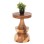 SIDE TABLE BERMAN FK9902 SOLID SUAR WOOD IN NATURAL Φ35x51Hcm.