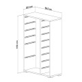 CHEST OF DRAWERS SANI FK18211.01 MELAMINE IN WHITE-14 WHITE P.E. DRAWERS 69,5x30x109Hcm. CHEST OF DRAWERS SANI FK18211.01 MELAMINE IN WHITE-14 WHITE P.E. DRAWERS 69,5x30x109Hcm.