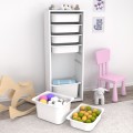 CHEST OF DRAWERS SANI FK18213.01 MELAMINE IN WHITE-7 WHITE P.E. DRAWERS 45,5x30x122Hcm. CHEST OF DRAWERS SANI FK18213.01 MELAMINE IN WHITE-7 WHITE P.E. DRAWERS 45,5x30x122Hcm.