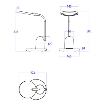 KIDS DESK LAMP LED BADOO CAT FIGURE LIGHT FK4449.03 SKY BLUE-WHITE ABS KIDS DESK LAMP LED BADOO CAT FIGURE LIGHT FK4449.03 SKY BLUE-WHITE ABS