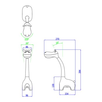 KIDS DESK LAMP LED BADOO GIRAFFE FIGURE FK4450.05 PINK ABS KIDS DESK LAMP LED BADOO GIRAFFE FIGURE FK4450.05 PINK ABS