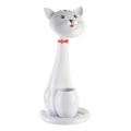 KIDS DESK LAMP LED BADOO CAT FIGURE FK4457.01 WHITE ABS-WITH PEN HOLDER KIDS DESK LAMP LED BADOO CAT FIGURE FK4457.01 WHITE ABS-WITH PEN HOLDER