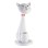 KIDS DESK LAMP LED BADOO CAT FIGURE FK4457.01 WHITE ABS-WITH PEN HOLDER