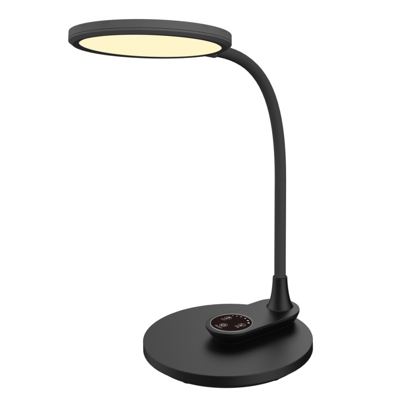 TABLE LAMP LED BLAIN FK4459.02 BLACK ABS & SILICONE 17x26.6x34.5H cm. TABLE LAMP LED BLAIN FK4459.02 BLACK ABS & SILICONE 17x26.6x34.5H cm.