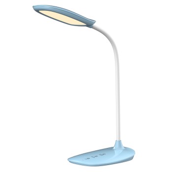 TABLE LAMP LED BLAIN FK4444.03 SKY BLUE-WHITE ABS 13.6x17.7x40H cm.