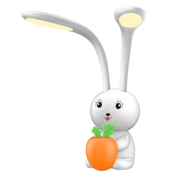 KIDS DESK LAMP LED BADOO BUNNY FIGURE FK4456.01 WHITE ABS