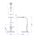 TABLE LAMP LED BLAIN FK4460.02 BLACK ABS & SILICONE Φ18.5x40.7H cm. TABLE LAMP LED BLAIN FK4460.02 BLACK ABS & SILICONE Φ18.5x40.7H cm.