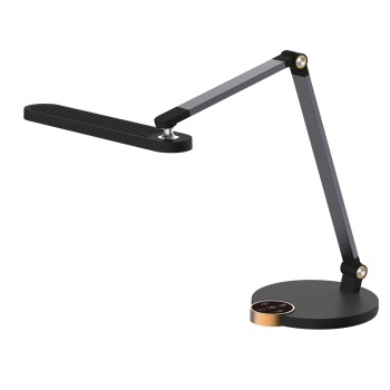 DESK LAMP LED BLAIN PRO FK4454.02 ABS BASE IN BLACK-GREY ALUMINUM ARMS 51,8x40Hcm.