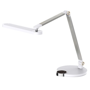 DESK LAMP LED BLAIN PRO FK4454.01 ABS BASE IN WHITE-GREY ALUMINUM ARMS 51,8x40Hcm.