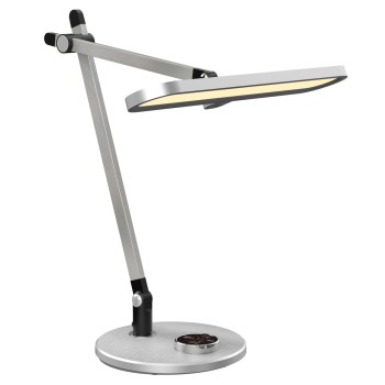 DESK LAMP LED BLAIN PRO FK4446.08 ABS BASE AND ALUMINUM ARMS IN SILVER 57,5x53Hcm.