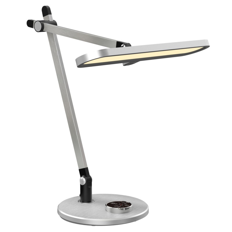 DESK LAMP LED BLAIN PRO FK4446.08 ABS BASE AND ALUMINUM ARMS IN SILVER 57,5x53Hcm. DESK LAMP LED BLAIN PRO FK4446.08 ABS BASE AND ALUMINUM ARMS IN SILVER 57,5x53Hcm.