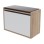 SHOE RACK WITH SEAT VIDAL FK18190.01 MELAMINE IN SONAMA-WHITE 60x30x45Hcm.