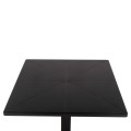 SQUARE POLYPROPYLENE TABLE TERRIN FK6125.12 BLACK 60,5x60,5x76,5Hcm.
