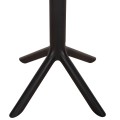 SQUARE POLYPROPYLENE TABLE TERRIN FK6125.12 BLACK 60,5x60,5x76,5Hcm.