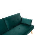CORNER SOFA-BED REVERSIBLE PANTHEA FK3127.13 CYPRESS GREEN VELVET 260x155x86Hcm.
