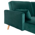 CORNER SOFA-BED REVERSIBLE PANTHEA FK3127.13 CYPRESS GREEN VELVET 260x155x86Hcm.
