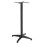 BAR TABLE BASE FK450.03 ALUMINUM IN BLACK 4-PRONGED WITH 44x44cm. CROSS