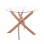 DINING TABLE ROUND JAFARU FK8499.12 METAL LEGS IN NATURAL WOOD COLOR Φ90x75Hcm.