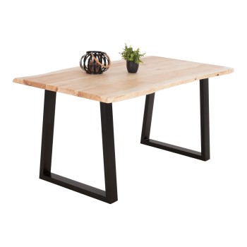 DINING TABLE MONTANA FK8336.21 SOLID ACACIA WOOD-3.5cm TOP THICKNESS 160x88x79Hcm.