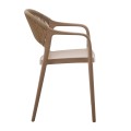 ARMCHAIR POLYPROPYLENE EVA FK6155.03 CAPPUCCINO WITH BEIGE PP ROPE 56.5x53x80Hcm. ARMCHAIR POLYPROPYLENE EVA FK6155.03 CAPPUCCINO WITH BEIGE PP ROPE 56.5x53x80Hcm.