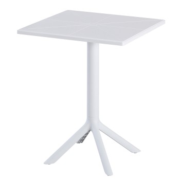 SQUARE POLYPROPYLENE TABLE TERRIN FK6125.11 WHITE 60x60x75Hcm.