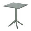 SQUARE POLYPROPYLENE TABLE TERRIN FK6125.15 DARK OLIVE 60x60x75Hcm.