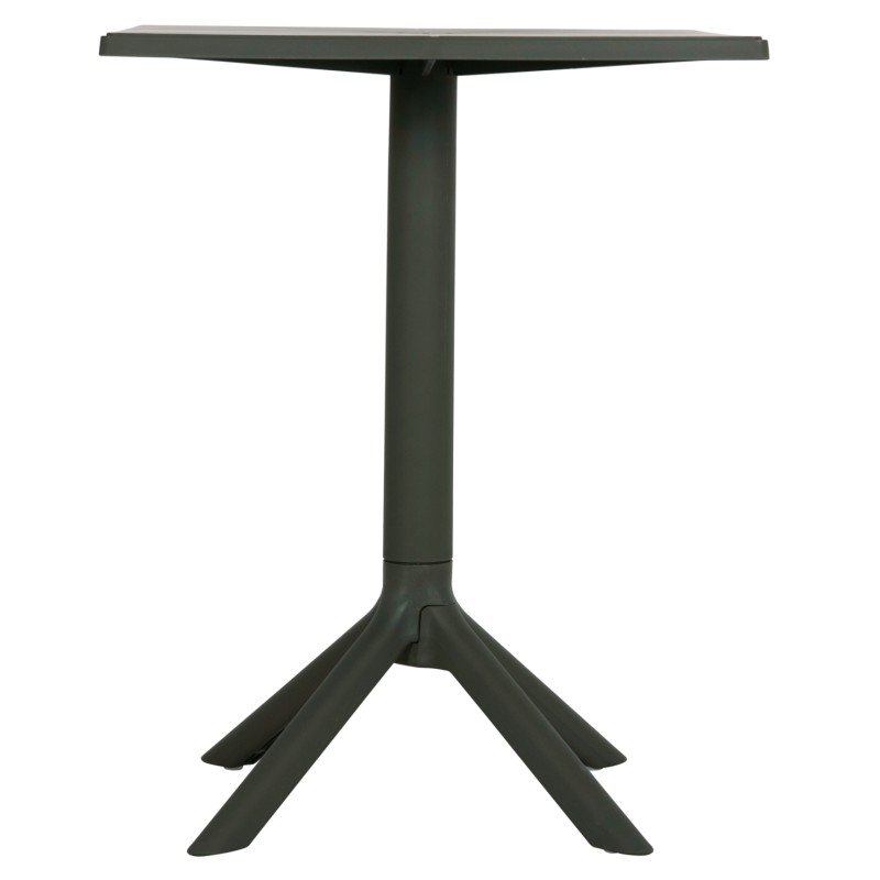 SQUARE POLYPROPYLENE TABLE TERRIN FK6125.15 DARK OLIVE 60x60x75Hcm.