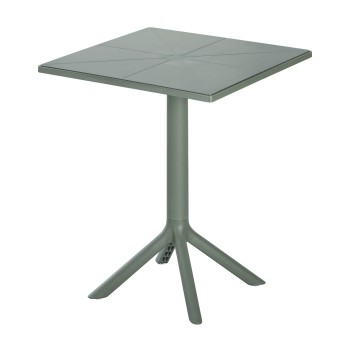 SQUARE POLYPROPYLENE TABLE TERRIN FK6125.15 DARK OLIVE 60x60x75Hcm.