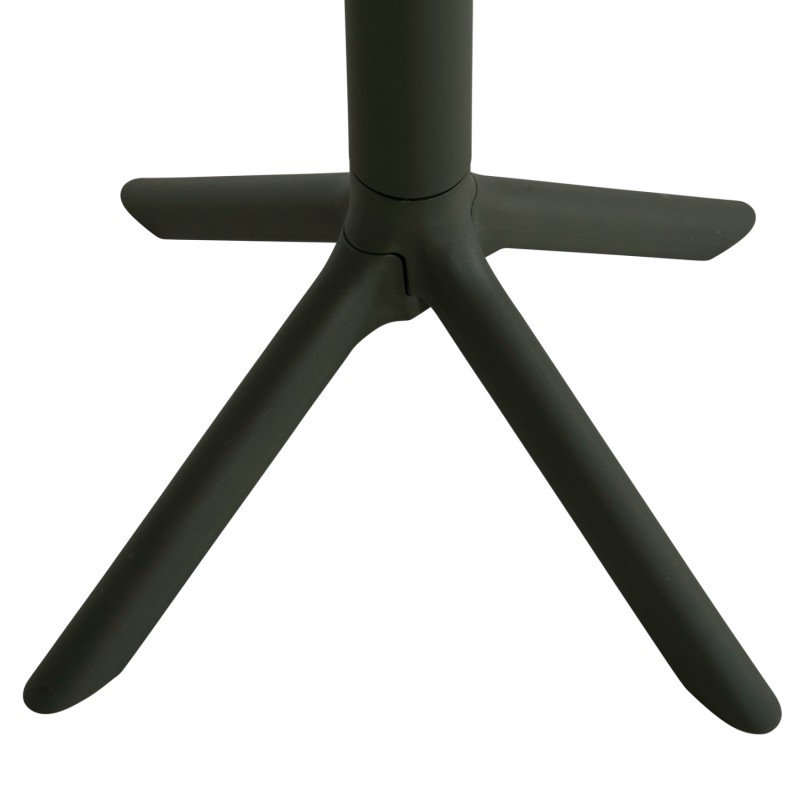 SQUARE POLYPROPYLENE TABLE TERRIN FK6125.15 DARK OLIVE 60x60x75Hcm.