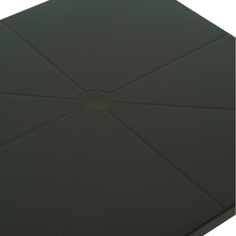 SQUARE POLYPROPYLENE TABLE TERRIN FK6125.15 DARK OLIVE 60x60x75Hcm.