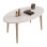 SET OF COFFEE TABLE & 3 SIDE TABLES VITAL FK18180.01 MELAMINE IN WHITE-WOODEN LEGS IN SONAMA