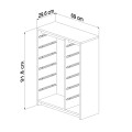 CHEST OF DRAWERS SANI FK18200.03 MELAMINE IN SONAMA-WHITE P.E. DRAWERS 69x29,6x91,8Hcm. CHEST OF DRAWERS SANI FK18200.03 MELAMINE IN SONAMA-WHITE P.E. DRAWERS 69x29,6x91,8Hcm.