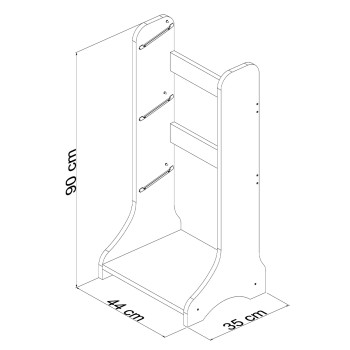 STORAGE FURNITURE FRED FK18207.01 WHITE MELAMINE 44x35x90Hcm. STORAGE FURNITURE FRED FK18207.01 WHITE MELAMINE 44x35x90Hcm.