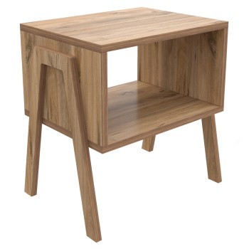 BEDSIDE STAND JAKE FK18182.04 MELAMINE IN NATURAL WOOD COLOR 48x35x49Hcm.