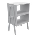 BEDSIDE STAND JAKE FK18182.01 MELAMINE IN WHITE 48x35x49Hcm. BEDSIDE STAND JAKE FK18182.01 MELAMINE IN WHITE 48x35x49Hcm.