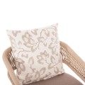 ARMCHAIR ALUMINUM CAMDEN FK6141.04 BACK CUSHION WITH PRINT DESIGN-CAPPUCCINO 56x60x72-87Hcm. ARMCHAIR ALUMINUM CAMDEN FK6141.04 BACK CUSHION WITH PRINT DESIGN-CAPPUCCINO 56x60x72-87Hcm.