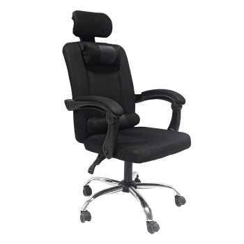 OFFICE CHAIR CRONER FK1196.01 BLACK MESH-BLACK METAL BASE 58x99x120Hcm.