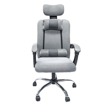 OFFICE CHAIR CRONER FK1196.02 GREY MESH-CHROME METAL BASE-BLACK FRAME 58x67x124Hcm. OFFICE CHAIR CRONER FK1196.02 GREY MESH-CHROME METAL BASE-BLACK FRAME 58x67x124Hcm.