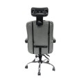 OFFICE CHAIR CRONER FK1196.02 GREY MESH-CHROME METAL BASE-BLACK FRAME 58x67x124Hcm. OFFICE CHAIR CRONER FK1196.02 GREY MESH-CHROME METAL BASE-BLACK FRAME 58x67x124Hcm.