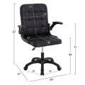 OFFICE CHAIR PORTIMA FK1197.01 BLACK PVC-FRAME & BASE 69x57x97Hcm. OFFICE CHAIR PORTIMA FK1197.01 BLACK PVC-FRAME & BASE 69x57x97Hcm.