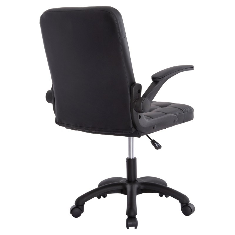 OFFICE CHAIR PORTIMA FK1197.01 BLACK PVC-FRAME & BASE 69x57x97Hcm. OFFICE CHAIR PORTIMA FK1197.01 BLACK PVC-FRAME & BASE 69x57x97Hcm.