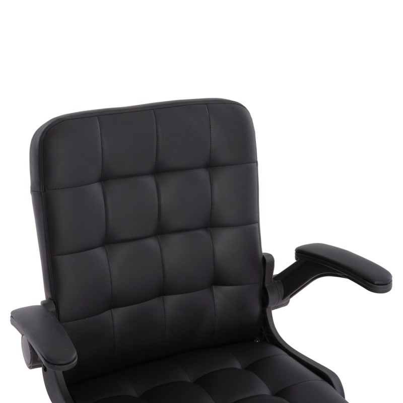 OFFICE CHAIR PORTIMA FK1197.01 BLACK PVC-FRAME & BASE 69x57x97Hcm. OFFICE CHAIR PORTIMA FK1197.01 BLACK PVC-FRAME & BASE 69x57x97Hcm.