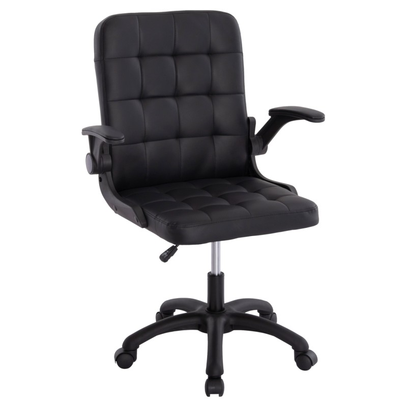 OFFICE CHAIR PORTIMA FK1197.01 BLACK PVC-FRAME & BASE 69x57x97Hcm. OFFICE CHAIR PORTIMA FK1197.01 BLACK PVC-FRAME & BASE 69x57x97Hcm.