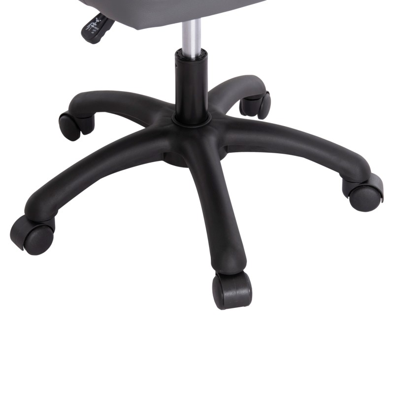 OFFICE CHAIR PORTIMA FK1197.03 GREY PVC-BLACK FRAME & BASE 66.5x60x97Hcm. OFFICE CHAIR PORTIMA FK1197.03 GREY PVC-BLACK FRAME & BASE 66.5x60x97Hcm.