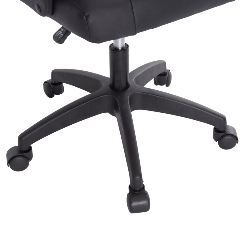 OFFICE CHAIR NIMBLE FK1199.01 BLACK PVC-BLACK FRAME AND BASE 59x64x122Hcm. OFFICE CHAIR NIMBLE FK1199.01 BLACK PVC-BLACK FRAME AND BASE 59x64x122Hcm.