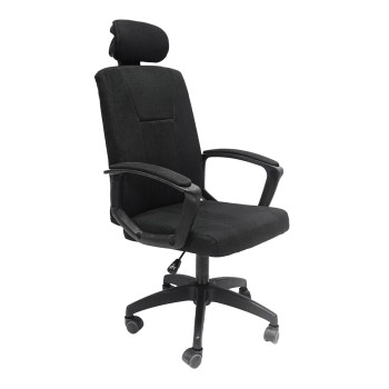 OFFICE CHAIR NIMBLE FK1199.11 BLACK FABRIC-BLACK FRAME AND BASE 59x64x122Hcm.