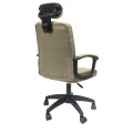 OFFICE CHAIR NIMBLE FK1199.13 KHAKI FABRIC-BLACK FRAME AND BASE 59x64x122Hcm. OFFICE CHAIR NIMBLE FK1199.13 KHAKI FABRIC-BLACK FRAME AND BASE 59x64x122Hcm.