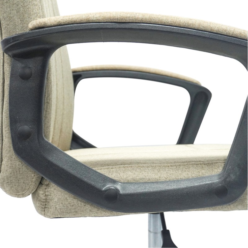 OFFICE CHAIR NIMBLE FK1199.13 KHAKI FABRIC-BLACK FRAME AND BASE 59x64x122Hcm. OFFICE CHAIR NIMBLE FK1199.13 KHAKI FABRIC-BLACK FRAME AND BASE 59x64x122Hcm.